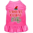 thumbnail image 6 of Santa's Cutest Elf Screen Print Dog Dress Black with Red XL, 6 of 8