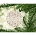 thumbnail image 2 of White Peacock Peafowl Christmas Ceramic Ornament 2.8 in x 2.8 in, 2 of 3