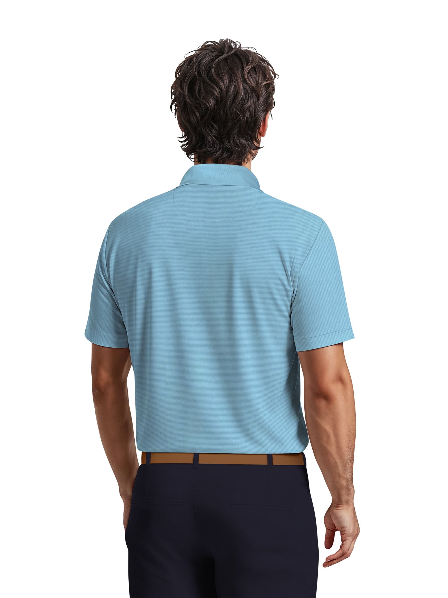 Ben Hogan Men's & Big Men's Performance Solid Polo Shirt with Short Sleeves, Sizes S-5XL