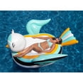 thumbnail image 4 of Giant Rideable Owl Inflatable Float, White Bundled w/ Giant Blue Jay Pool Float, 4 of 10