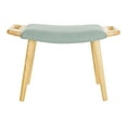 thumbnail image 4 of SAFAVIEH Yara Modern Nautical Bench with Cushion Seat, Sea Blue, 4 of 8