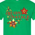 thumbnail image 4 of Inktastic Buon Natale Vintage Flowers and Holly T-Shirt, 4 of 5