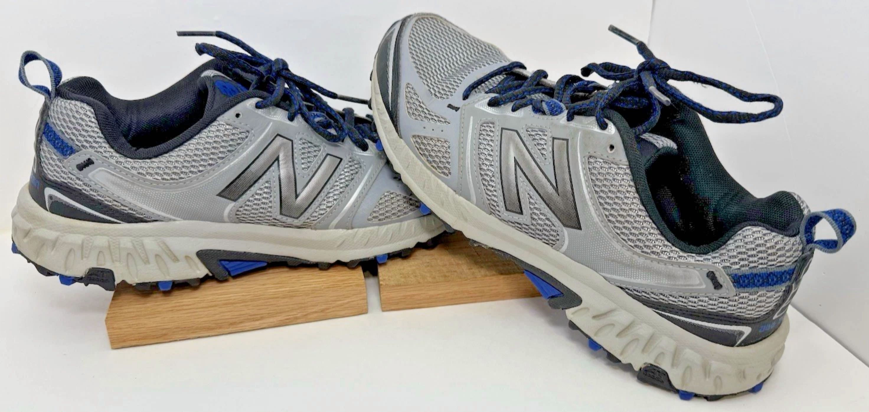 Technical Riding Shoes New Balance 412 V3 Tech Ride Shoes Gray Navy Trail Running Mens Size 8 ...