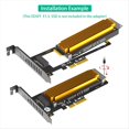 thumbnail image 5 of PCI-e 4.0 4X A NVMe 1U GEN-Z EDSFF 9,5 mm, 15 mm, 25 mm de Grosor, SSD E1.S Corto con Disipador de , Adaptador PM9A3 PM9D3, 5 of 5