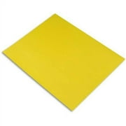 Pacon® Railroad Board, 4-Ply, 22 x 28, Lemon Yellow, Pack of 25, Paper Poster Boards