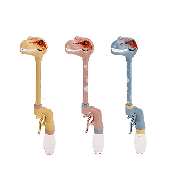 Juguetes de Agua Al Aire Libre de Cuello Largo Pistola de Agua de Dinosaurio 3 Piezas, Juguete de Pulverización Lindo para Niños Verano Jugar Piscina Playa Divertido Juego Interactivo,Juguetes de Agua