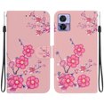 thumbnail image 2 of Compatible with Motorola Moto Edge 30 Neo Flower Painted PU Leather Wallet Case with Card Slots Cover, 2 of 5