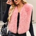 thumbnail image 5 of cocolona Fuzzy Vest for Women Sleeveless Open Front Cropped Winter Warm Coat for Party Evening, 5 of 5