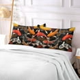 thumbnail image 7 of Coolnut 3D Koi Fish Plush Pillowcase, Luxury Soft King Pillow Case for Hair and Skin, Standard Size Pillow Covers with Zipper Closure, 20x40in Home Decor Gifts, 7 of 7