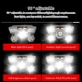 thumbnail image 4 of Sonducket 3 uds. Linterna Led montada en la cabeza de pesca, linterna frontal fuerte para acampar, recargable por USB, de largo alcance para el trabajo y Estufas de camping Plata Sonducket  OD032212-02B, 4 of 6