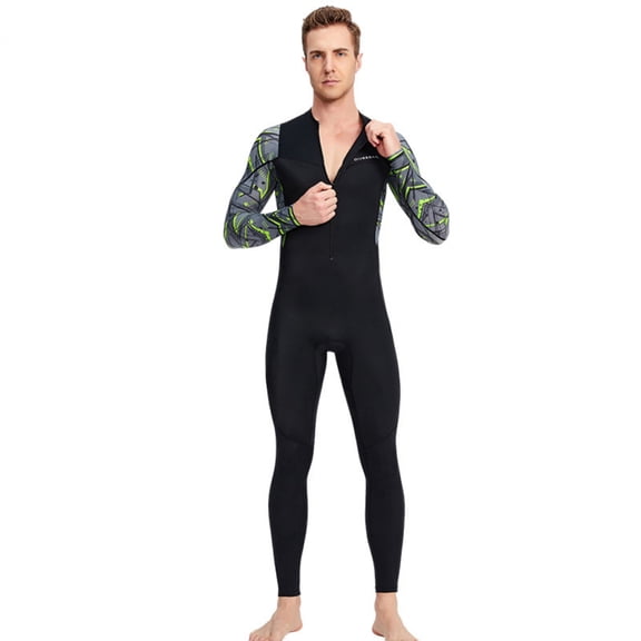 GKV Men’s Ultra-Light One-Piece Full Wetsuit – Long Sleeve Dive Suit for Snorkeling, Swimming & Surfing