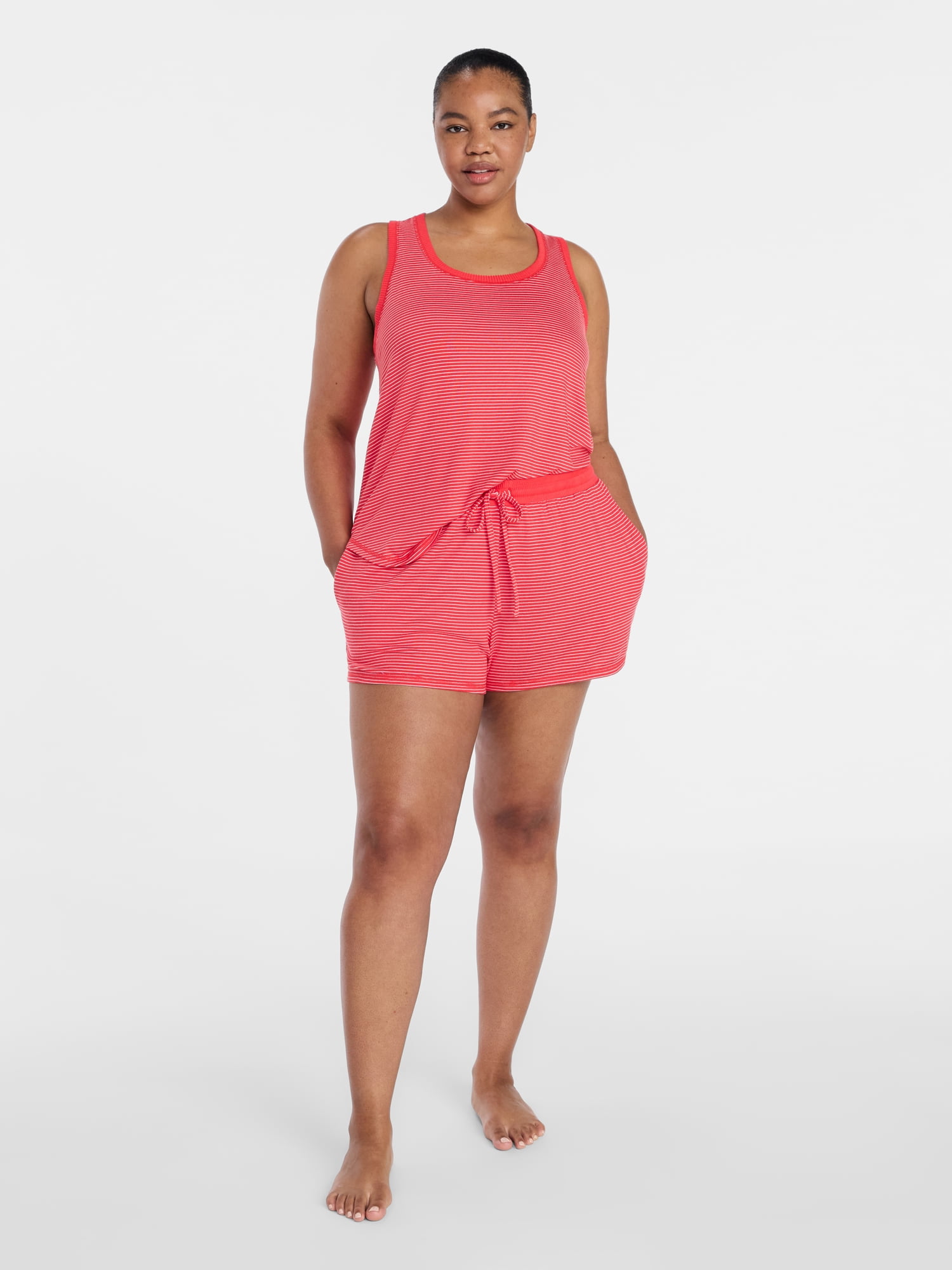 Joyspun Women's Cozy Lounge Collection Hacci Knit Sleep Shorts, 3" Inseam, Sizes XS-3X