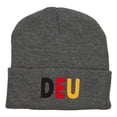 thumbnail image 5 of Germany DEU Flag Embroidered Long Beanie - Dk Grey OSFM, 5 of 5