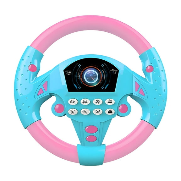 BESTSKY Kids Backseat Electronic Steering Wheel Toy Children Driver Car Game Sound Toys