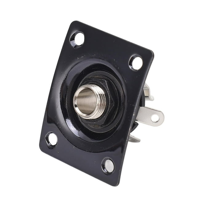 Compact Guitar Jack Socket Plate - Metal, Wide Application For , Telecaster And Similar Guitars