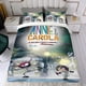 thumbnail image 4 of Annie y Carola Conjunto de sábanas temático, trío de piezas, cómodo y amigable con la piel, diseño único, regalo de decoración para el hogar para familiares, amigos y fans,140cm *210cm, 4 of 6