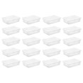 thumbnail image 2 of Sterilite 28 Qt Clear Plastic Stacking Storage Container Box w/Lid, 20 Pack, 2 of 12