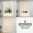 thumbnail image 3 of Tie Up Curtains for Windows Orange Pastoral Flower Valance Adjustable Balloon Curtain Farmhouse Floral Tie Up Shades for Kitchen Living Room Bedroom Privacy Curtain Drape 34x45 Inch, 3 of 9