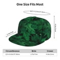 thumbnail image 6 of Gaeub Green Leave Fern Flat Bill Snapback Hats Baseball Caps with Adjustable for Running Workouts and Outdoor Activities, 6 of 9