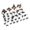 Guiyong 1 Set Ancient Chariot and Soldier Model Medieval Cavalry Horse Model Sand Table Decor