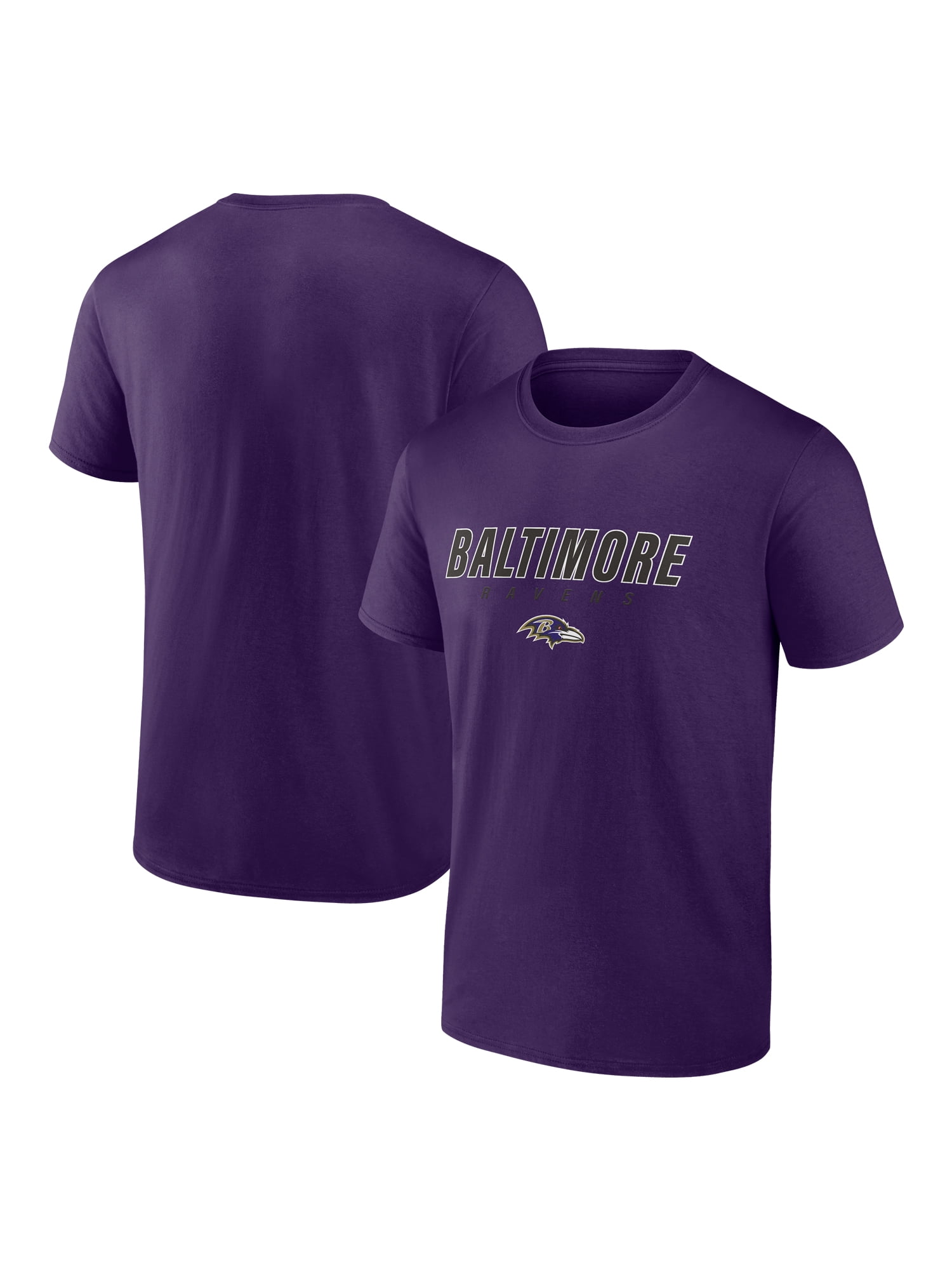 NFL Baltimore Ravens Men's Cotton Purple Short Sleeve T-Shirt