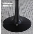 thumbnail image 5 of Generic Black Marble Round Dining Table - 24 Inch MDF Top, Steel Base, 5 of 13