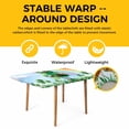thumbnail image 4 of St. Patrick's Day Table Cloths for 3 Foot Rectangle Tables, Green Shamrock Hat Ladybirds Daisy Rainbow Patio Waterproof Elastic Fitted Tablecloths, Washable Rectangular Table Cover for Camping, 4 of 8