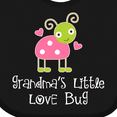 thumbnail image 4 of Inktastic Grandma Little Love Bug Grandchild Girls Baby Bib, 4 of 4