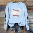 thumbnail image 5 of HUITKMM Chandails d'Automne pour Femmes Chandail à Manches Longues Col Rond Imprimé Football Chandail Décontracté pour Usage Quotidien et Activités Sportives Chemise Athlétique Douce et Confortable, 5 of 5