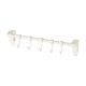 thumbnail image 2 of Gancho de cocina montado en la pared sin barra de colgar taladro | Organizador de aluminio para utensilios ollas sartenes espátulas cucharas | Almacenamiento móvil ajustable que ahorra espacio, 2 of 6