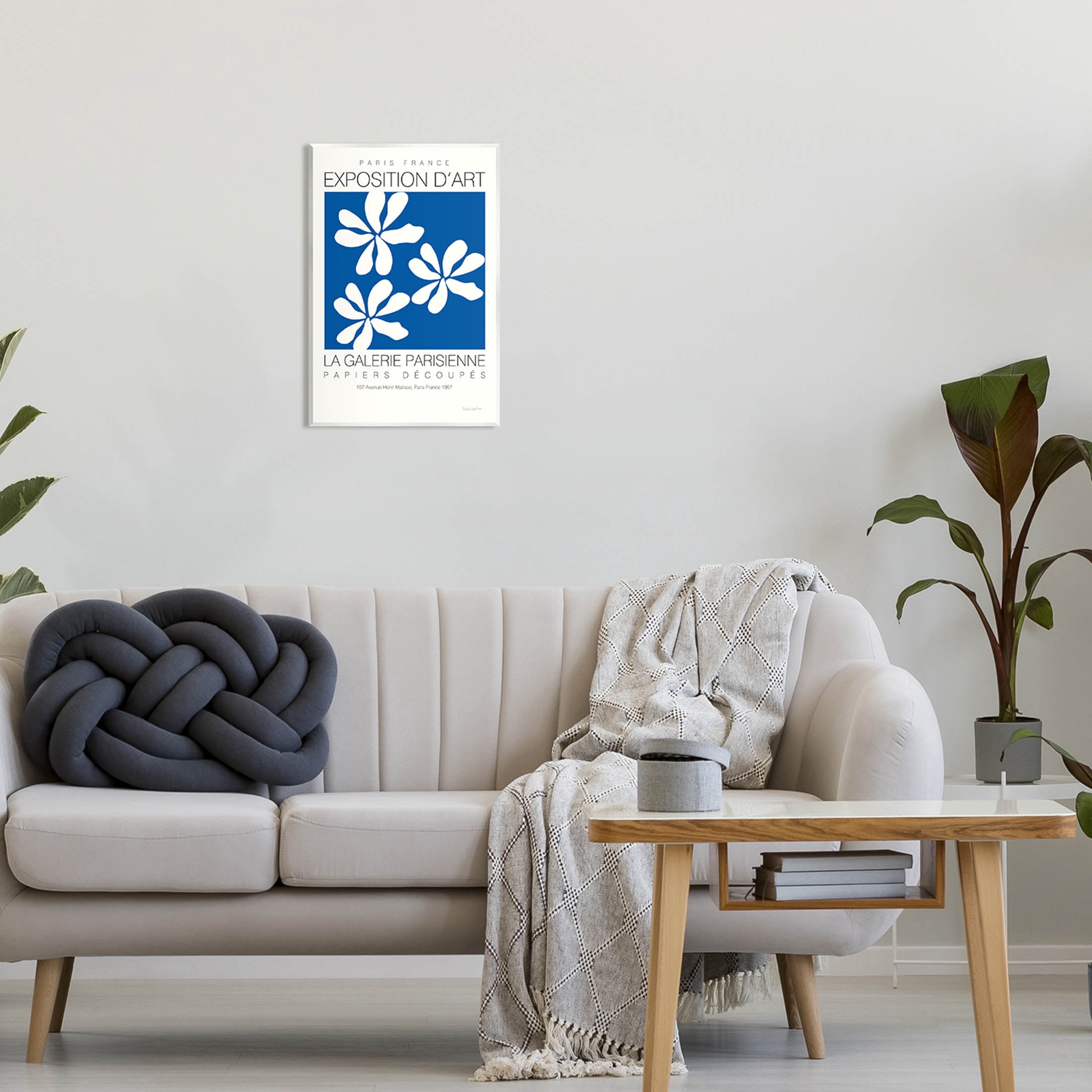 Stupell Industries Modern Blossoms French Exhibition Graphic Art Unframed Art Print Wall Art, Design by Mercedes Lopez Charro