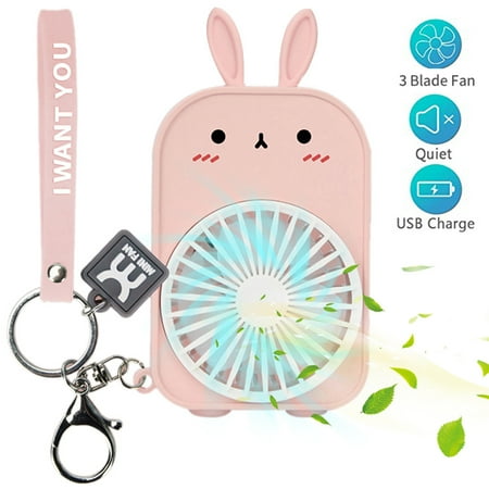

WANYNG Portable Handheld Fan USB Charge Fan Speed Adjustable 2 Speed Hanging Fan Camping Bed for Kids Indoor