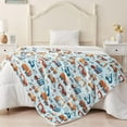 thumbnail image 3 of Sherpa Throw Blanket Cute Soft Aesthetic Blanket for Kids Girls Boys Teens Cozy Blanket for Bed Couch Camping (Excavator, Throw(x)) Excavator Throw(x), 3 of 7