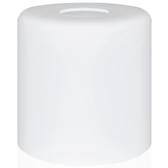 Pantalla de Vidrio Lynnoland Cilíndrica 12 cm x 13 cm Blanca