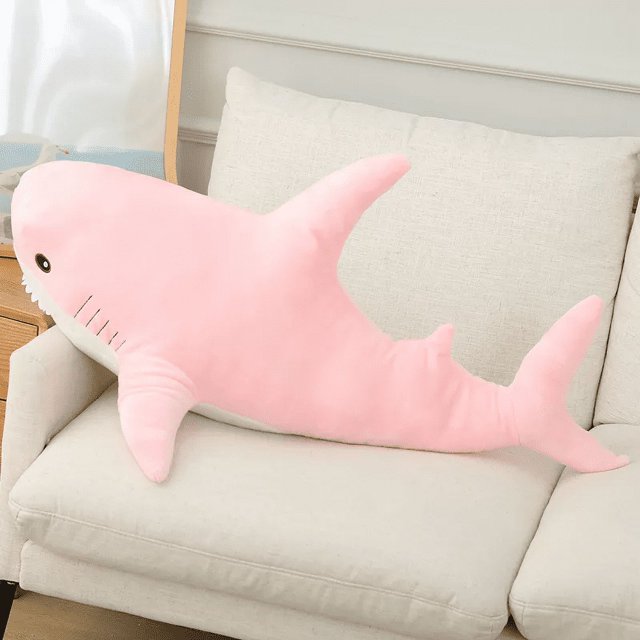 Cojín de tiburón de peluche de juguete tiburón grande