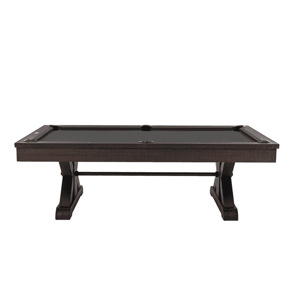 Plank & Hide Otis Billiard Pool Table, Smokehouse, 8 ft