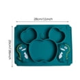thumbnail image 2 of Plato De Cena De Silicona De Dibujos Animados Para Niños Sin Olor, Plato De Cena Dividido De Una Pieza Para Bebé, Cuenco De Comida Complementario, Suministros Para Bebés Yuarrent HA019257-00, 2 of 7
