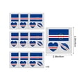 thumbnail image 3 of Linnome 10 Piece Soccer Team Temporary Tattoos Waterproof Fake Body Art for Sports Events Fan Party Face Arm Decoration Removable Design, 3 of 6