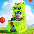 thumbnail image 5 of Máquina Recreativa Infantil, Cabina que Funciona con Monedas, Simulador de Conducción, 126 × 64,6 × 56,6 cm (Verde), 5 of 5