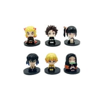 Demon Slayer Figure Tanjiro Nezuko Kyoujurou Anime Stuff Toys, PVC Model Toys Doll Game Figure Anime Fan Collection 3.7IN