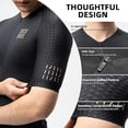 thumbnail image 4 of ROCKBROS Men's Cycling Jersey Short Sleeve Diamond Pattern Breathable Biking Shirt for Road MTB Cycling White XXL, 4 of 12