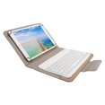 thumbnail image 4 of Juego de fundas para tableta con teclado Bluetooth blanco, funda protectora universal para 9,7-10,1 pulgadas, color dorado, 4 of 5