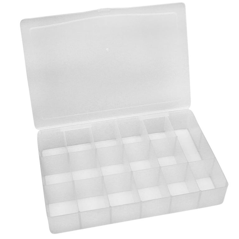 Michaels Bulk 12 Pack: 17 Compartment Bead Organizer by Simply Tidy, Size: 10.2 x 6.75 x 1.625, Clear