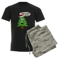 thumbnail image 6 of CafePress - Funny Merry Christmas Tree Men's Dark Pajamas - Men's Dark Loose Fit Cotton Pajama Set, 6 of 7