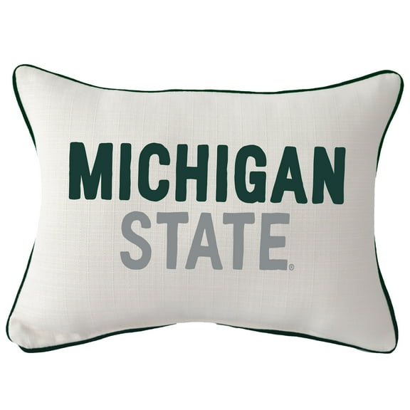 Michigan State Spartans Tones Rectangular Piped Pillow