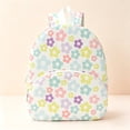 thumbnail image 2 of FUZHIQ Floral Print School Backpack for 3rd 4th 5th 6th Grade, Cute Bookbag with Front Pocket, Casual Lightweight Elementary School Bag, White, 2 of 5