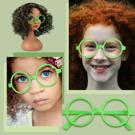 

Baby Power Raid Cloak with Hood Teen Children Kids Glasses Round Glasses Frame No Eyeglasses For Boys Girls Fancy Party Posing Props Accessories Supplies