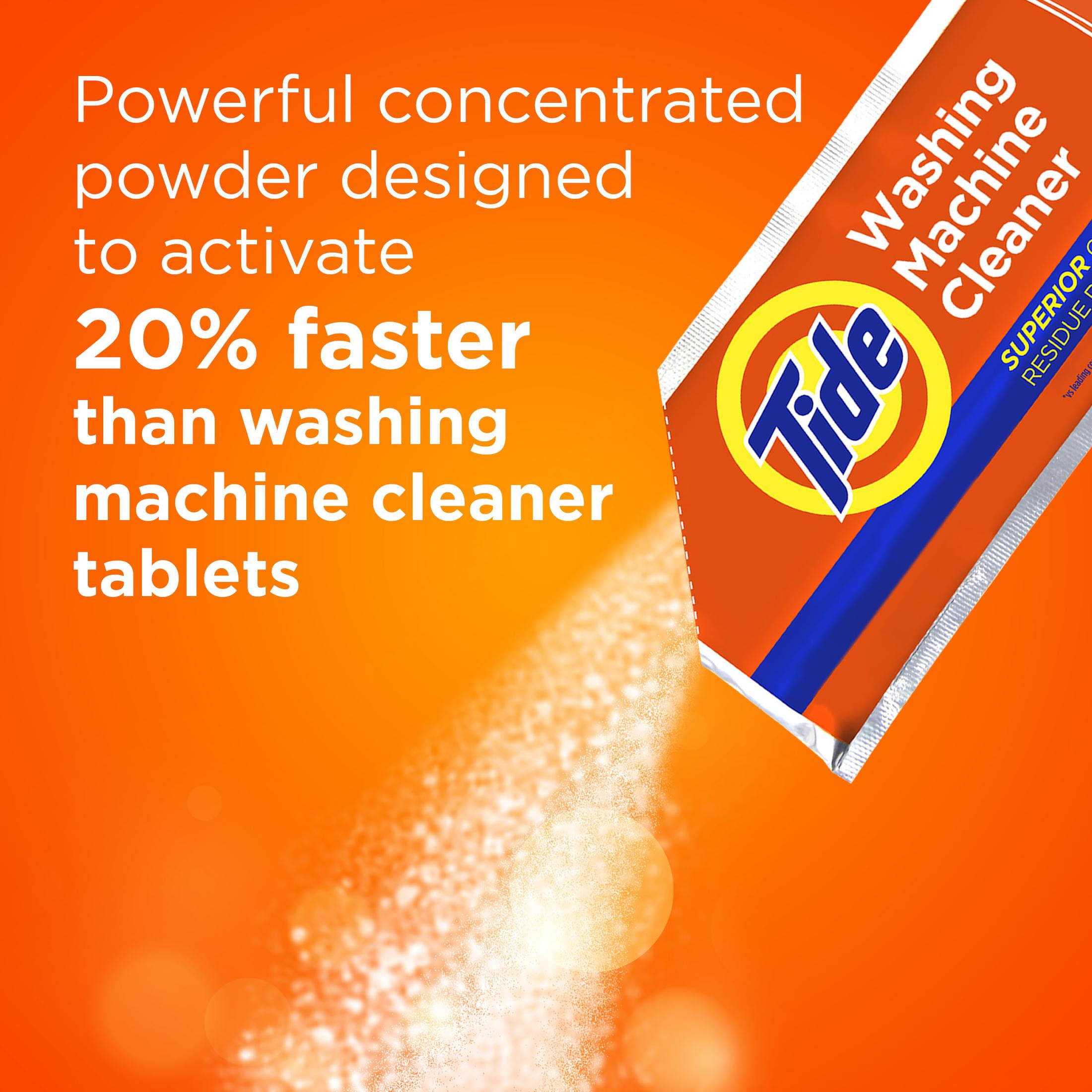 Tide Washing Machine Cleaner with Oxi Powder, Odor Eliminator and Washer  Residue Remover