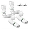 thumbnail image 1 of Rain Gutter Downspout Extensions Telescopic Rain Gutter Drain Terrace Home & Accessories  White B, 1 of 7