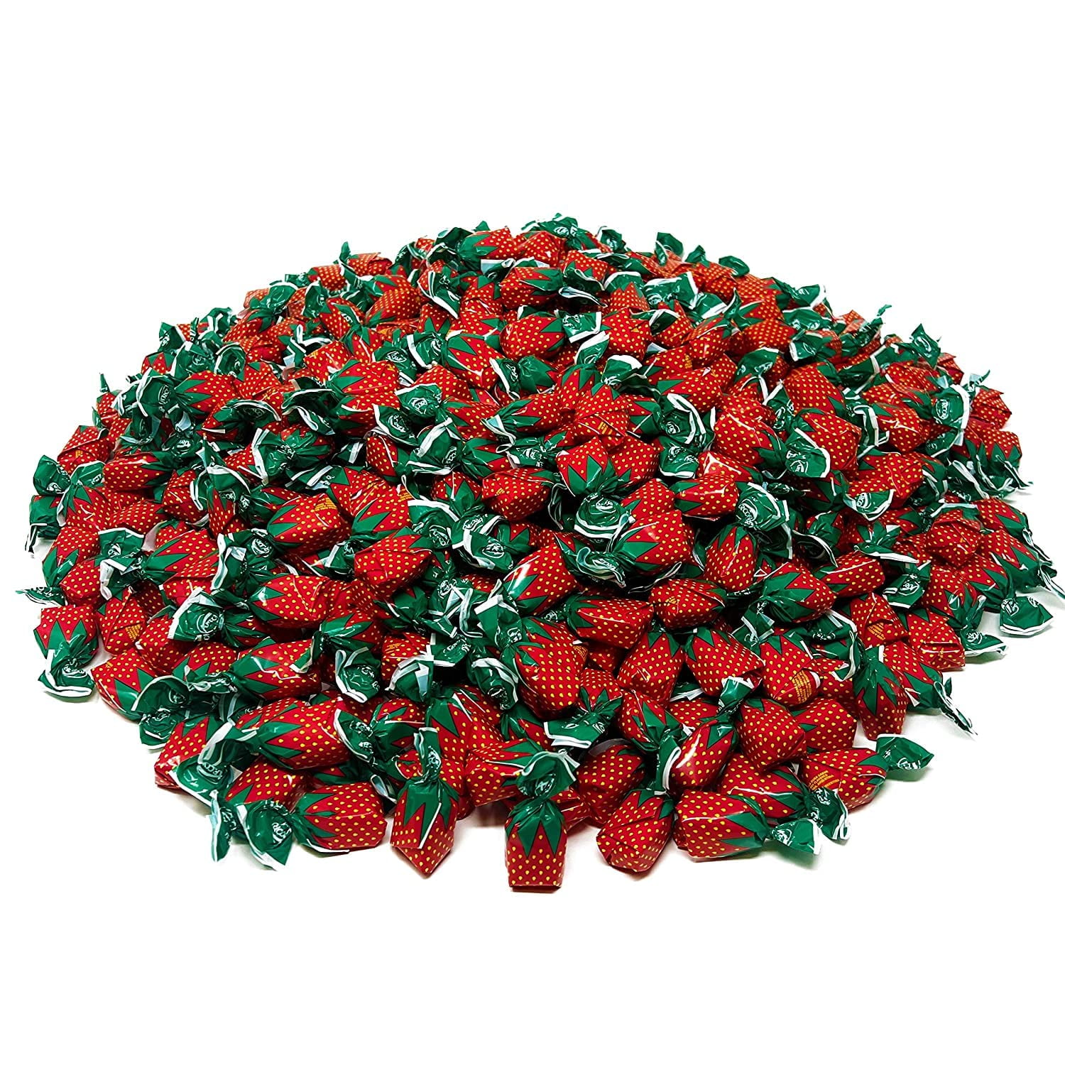 The Nile Sweets Strawberry Bon Bons, 4 lbs of Strawberry Filled Hard Candy Balls